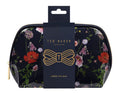 Ted Baker London Large PVC Cosmetic Bag, Navy Floral Print, 32 cm x 23 cm