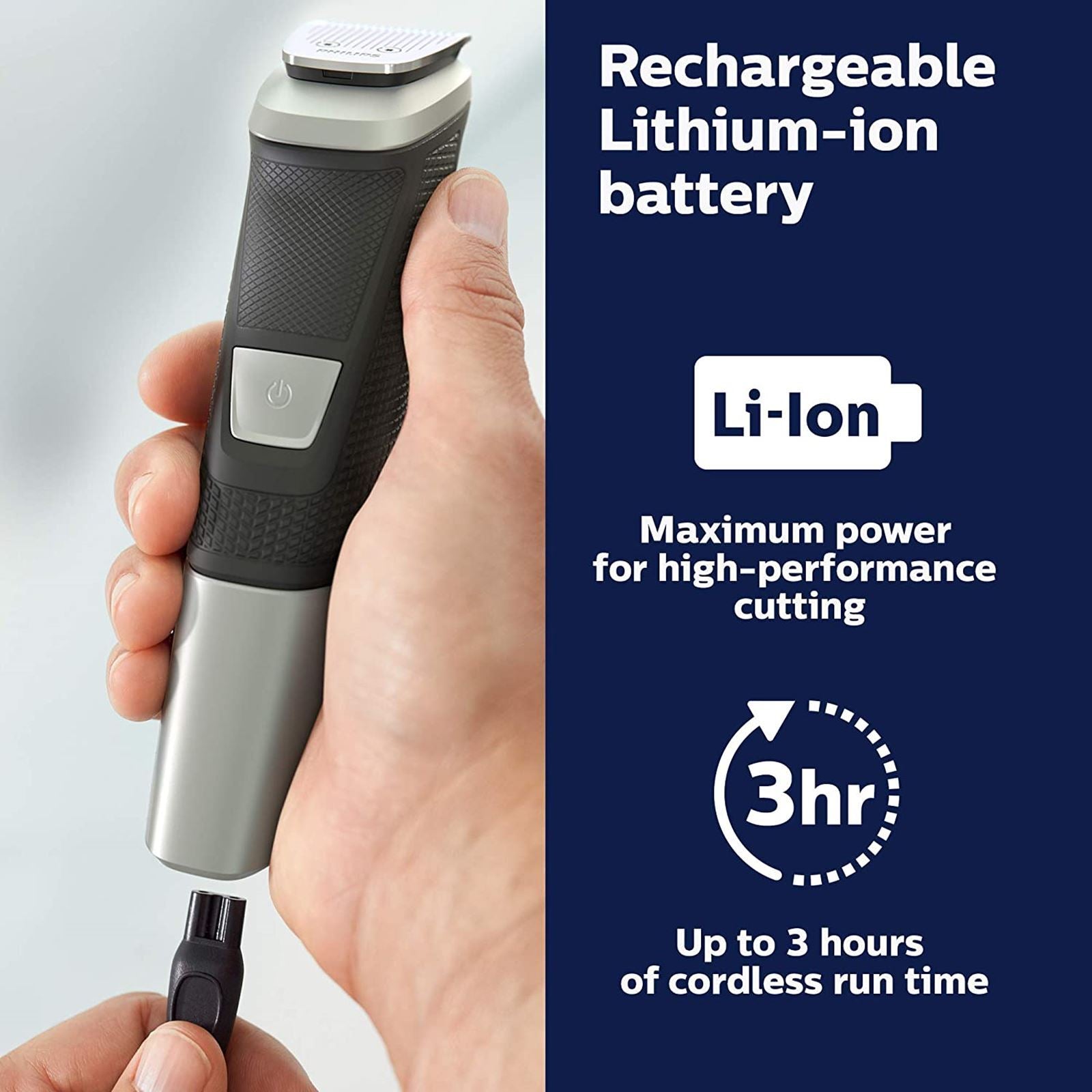 Philips Norelco Multigroom 5000 All-In-One Trimmer 18 pc MG5750/49 Lithium-ion