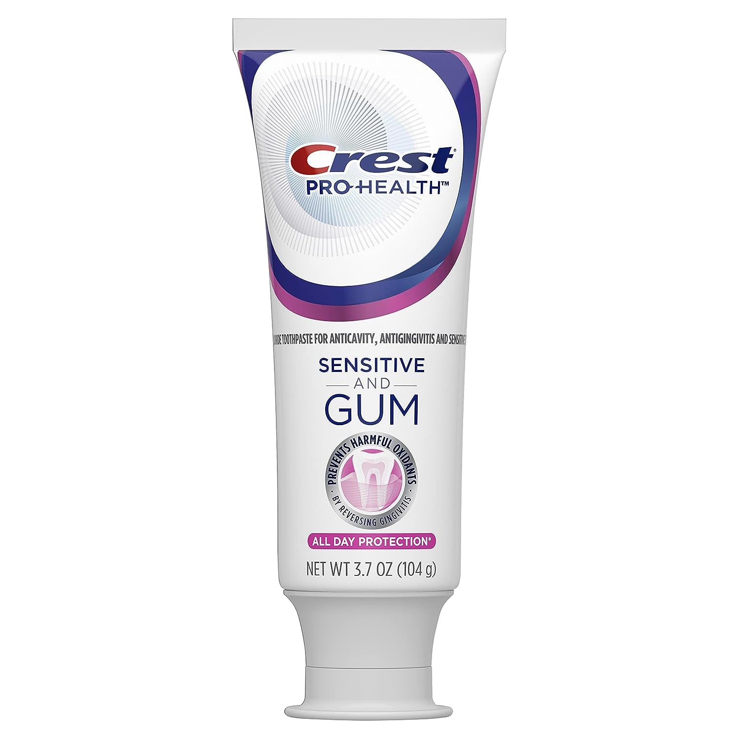 Crest Pro Health Sensitive and Gum Toothpaste, All Day Protection, 3.7 oz (104 g)