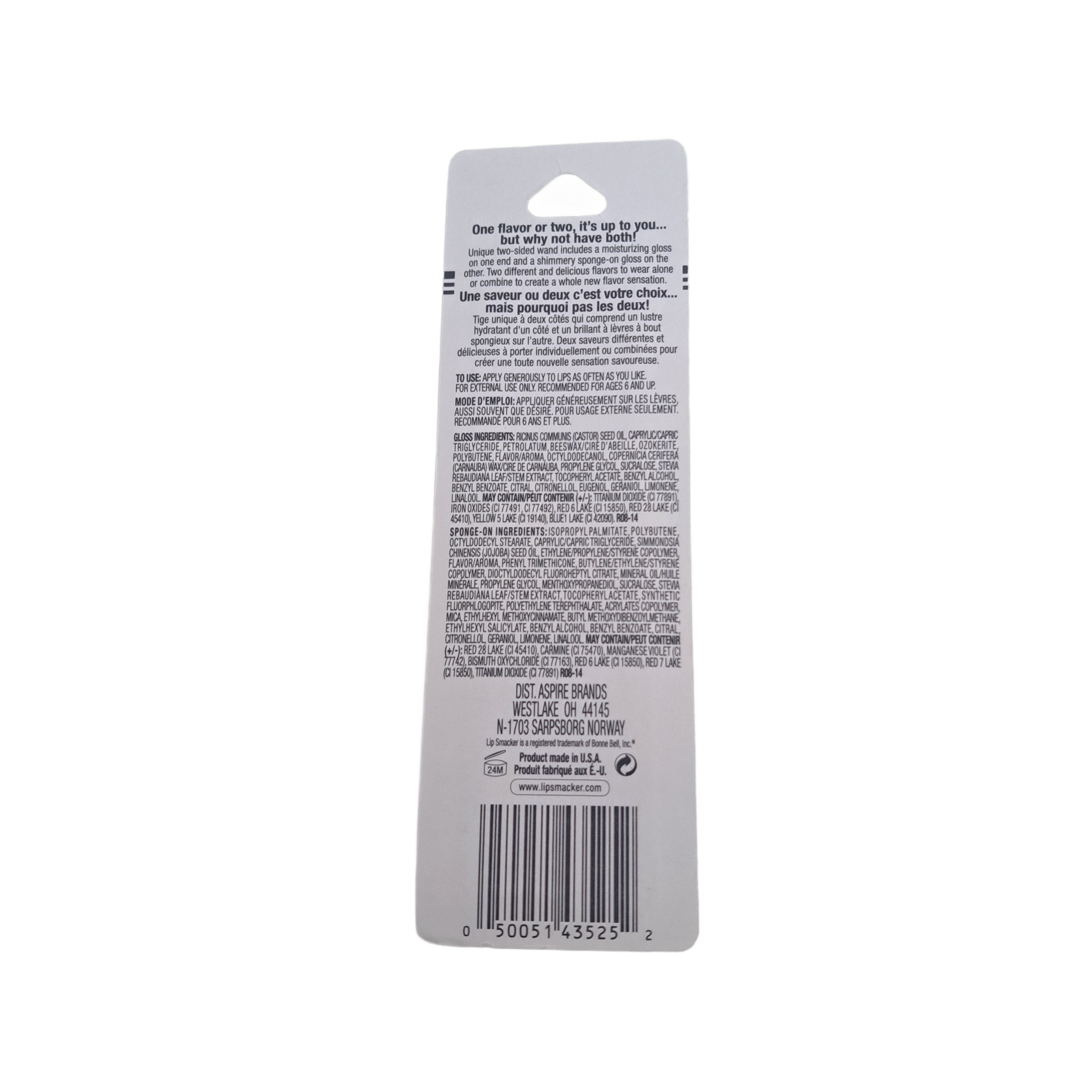 Lip Smacker Layer-It Liquid + Gloss, Blueberry Banana Parfait, 525
