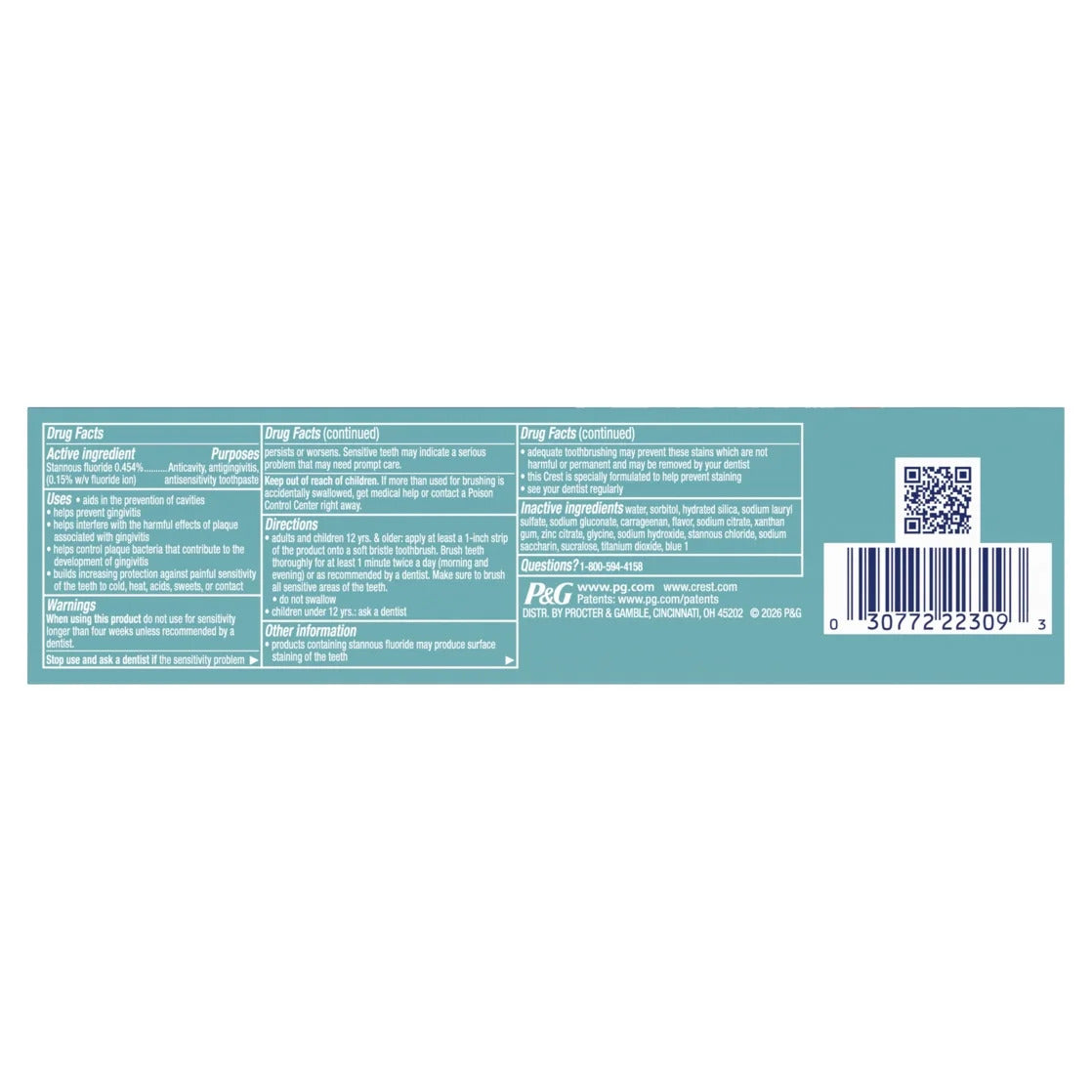 Crest Pro-Health Peppermint Frost Toothpaste, 4.3 oz (121 g)