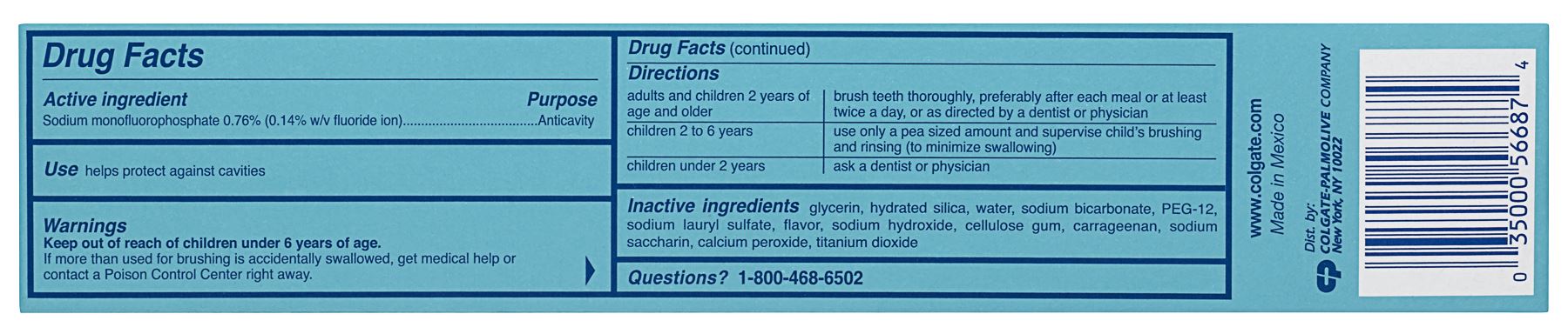 Ultra Brite Baking Soda & Peroxide Toothpaste, 6 OZ (170 g)