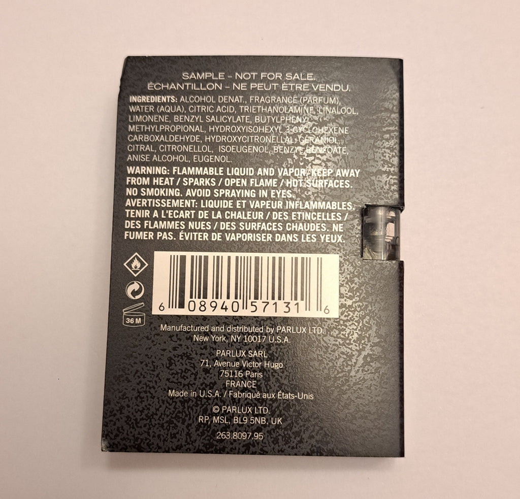 Kenneth Cole Black Bold Eau de Parfum Spray Vaporisateur, 1.5 ml