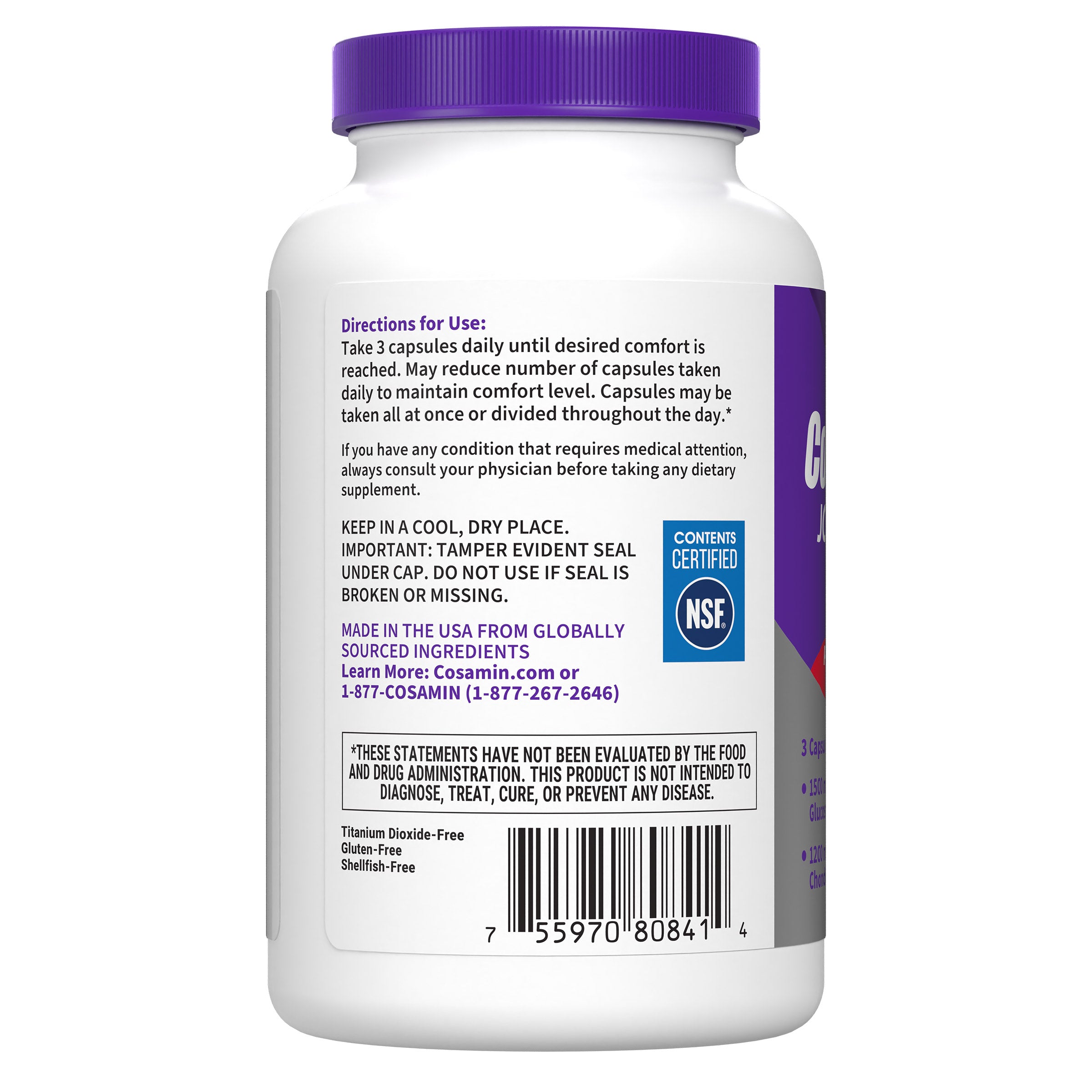 Nutramax Cosamin DS, Glucosamin Chondroitin, 210 Capsules