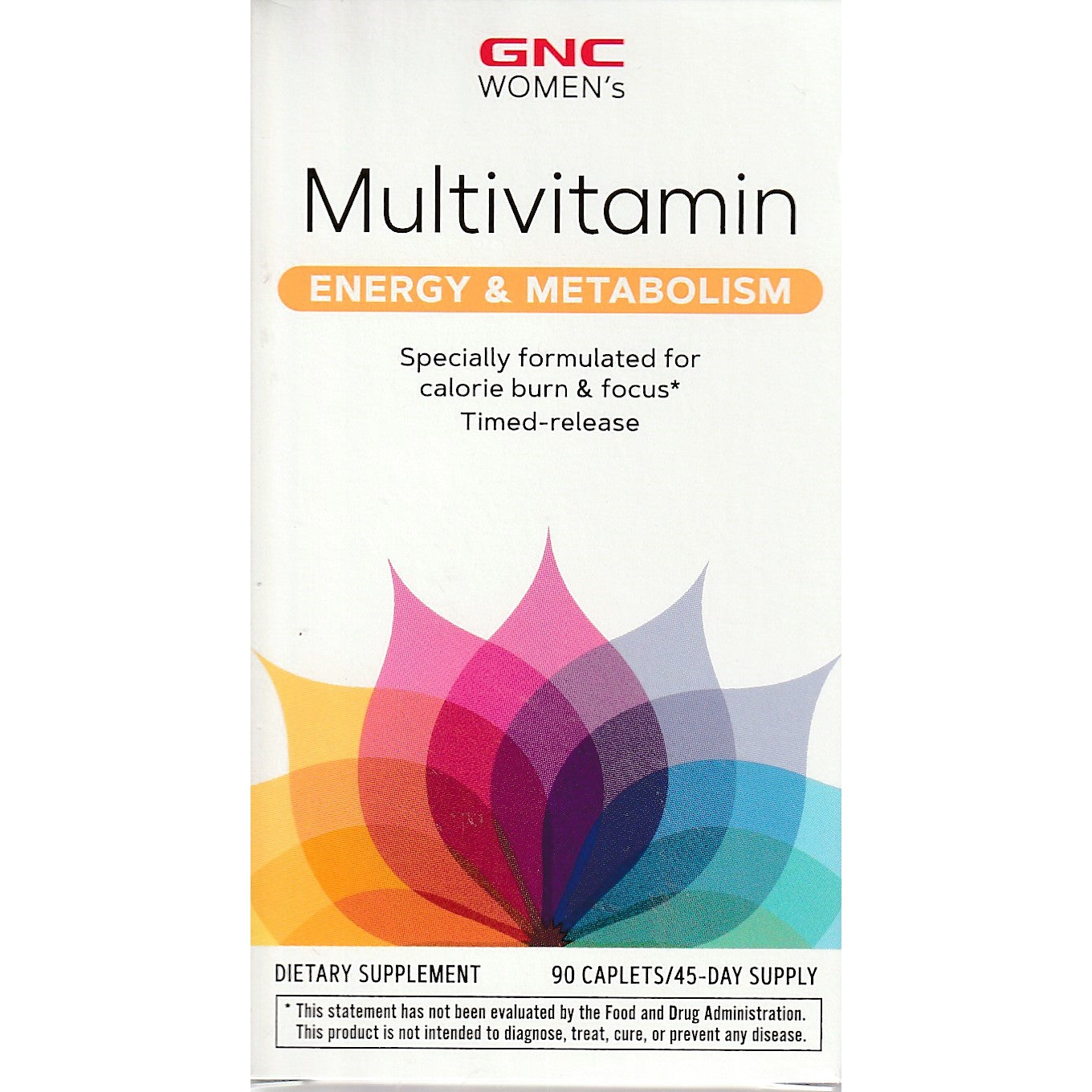 GNC Women's Multivitamin, Energy & Metabolism, 90 Caplets