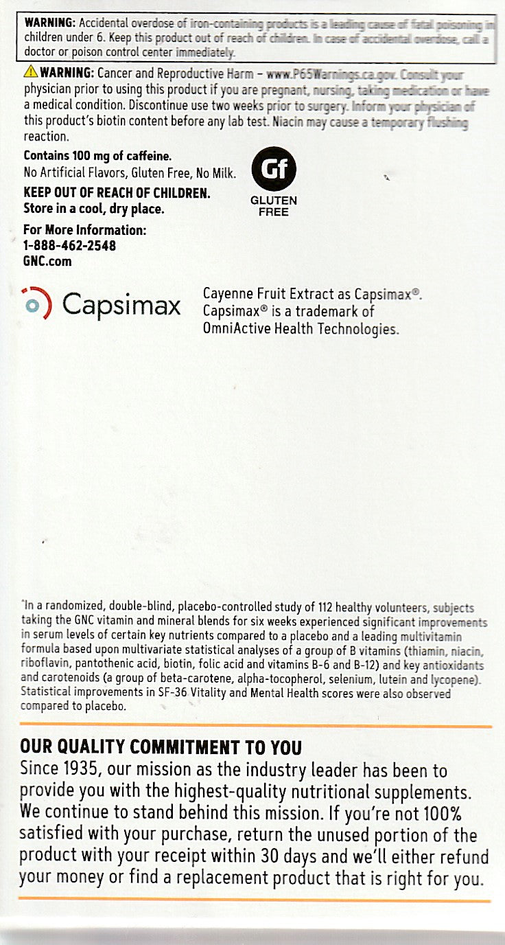GNC Women's Multivitamin, Energy & Metabolism, 90 Caplets