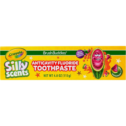 Brush Buddies Anticavity Fluoride Toothpaste in a white background