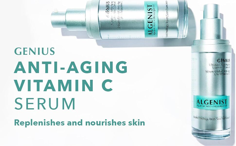 Algenist GENIUS Ultimate Anti-Aging Vitamin C Serum, 1 FL OZ (29 mL)