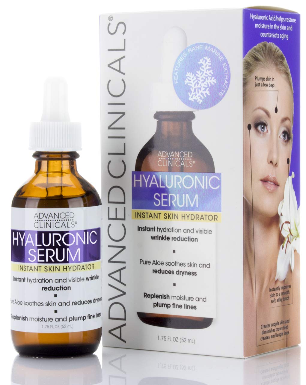 Advanced Clinicals Hyaluronic Serum, 1.75 fl oz (52 ml)