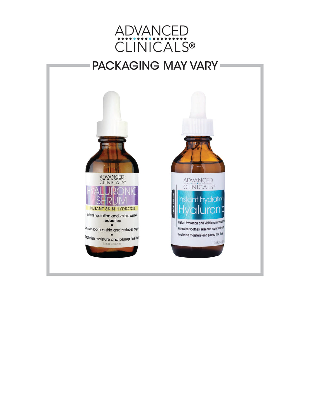 Advanced Clinicals Hyaluronic Serum, 1.75 fl oz (52 ml)
