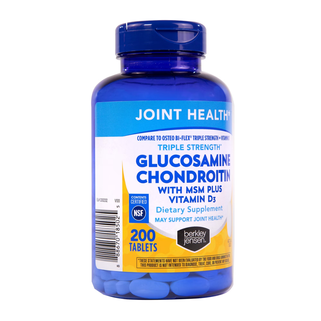 Berkley Jensen Glucosamine + Chondroitin Complex, with Vitamin D3, 200 Tablets