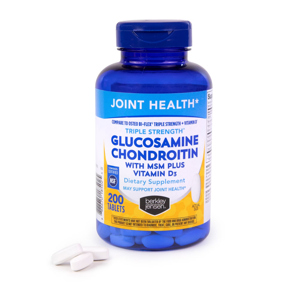 Berkley Jensen Glucosamine + Chondroitin Complex, with Vitamin D3, 200 Tablets