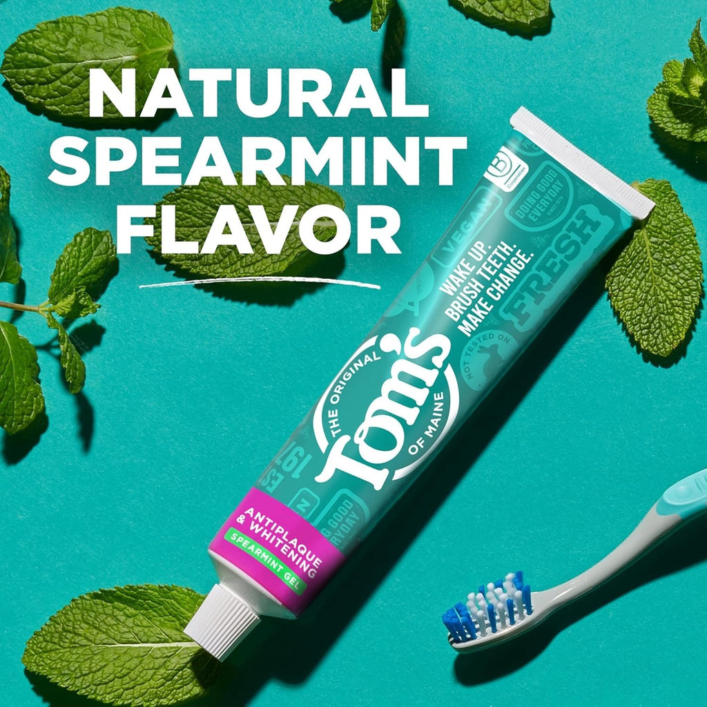 Tom's of Maine Natural Antiplaque Whitening Spearmint Toothpaste 113 g (NO BOX)