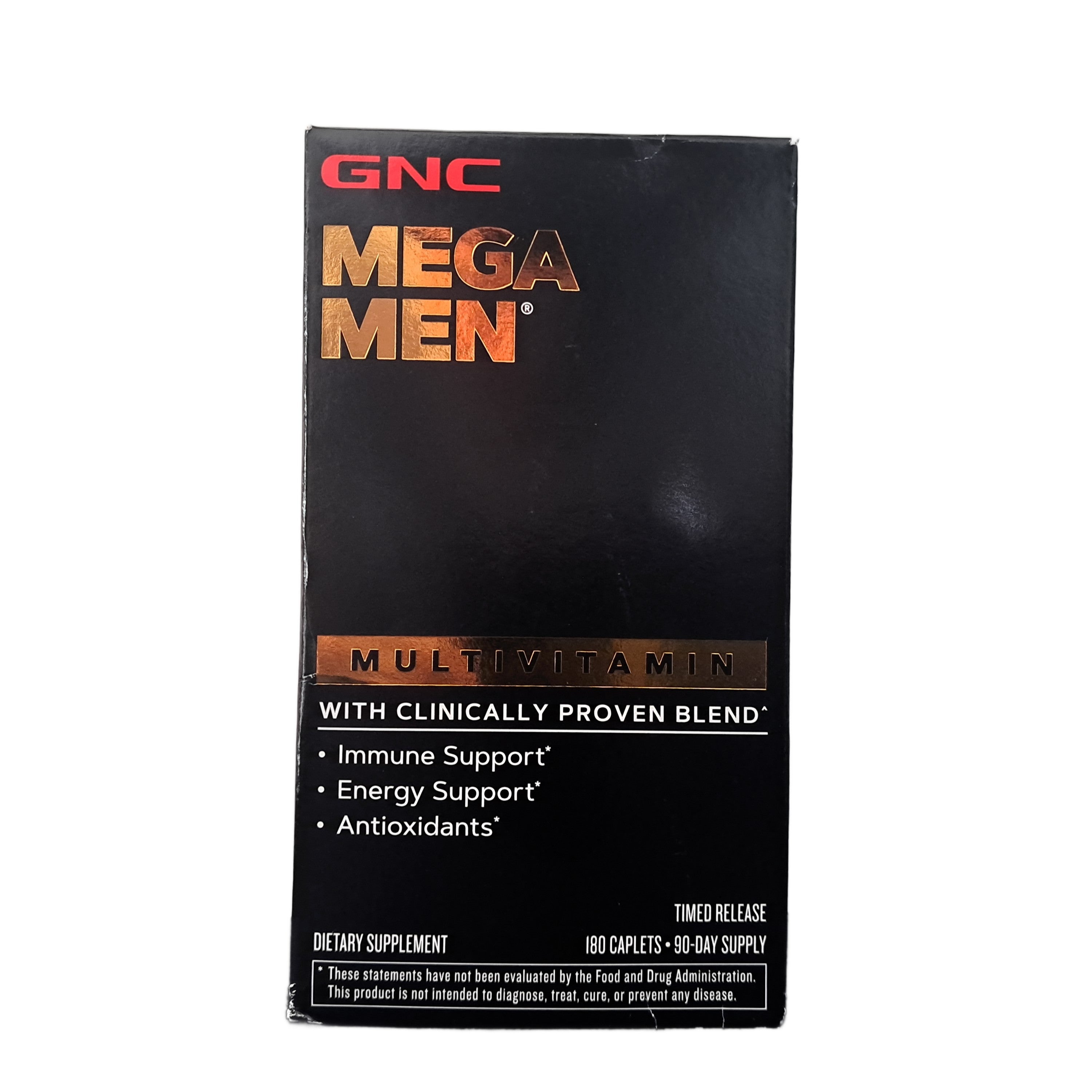 GNC Mega Men Multivitamin, Timed Release, 180 Caplets
