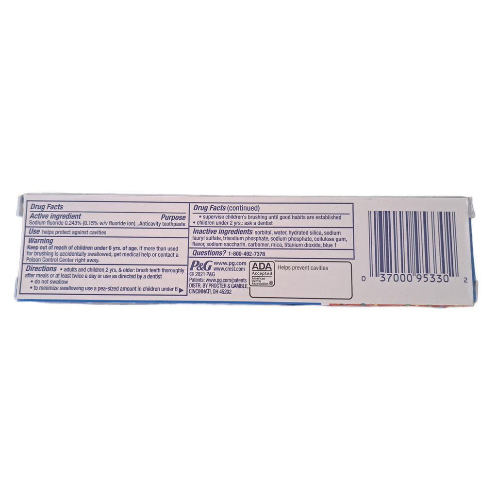 Kid's Crest Toothpaste, Sparkle Fun Bubble Gum, 2.2 oz (62 g)