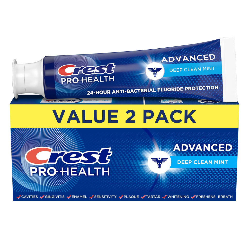 Crest Pro Health Advanced Deep Clean Mint Toothpaste 5.1 OZ / 144 g (2 Pack)