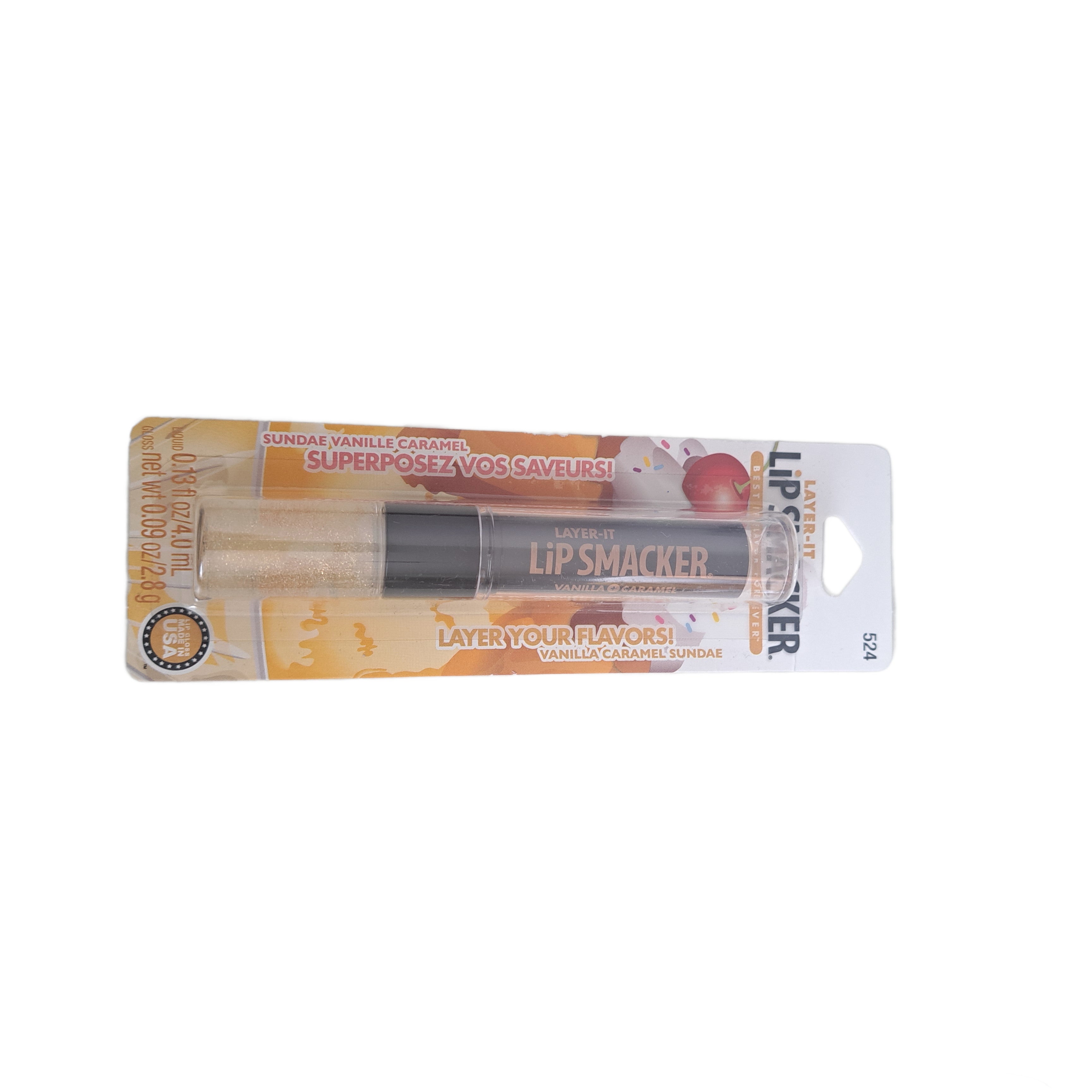 Lip Smacker Layer-It Liquid + Gloss, Vanilla Caramel Sundae, 524