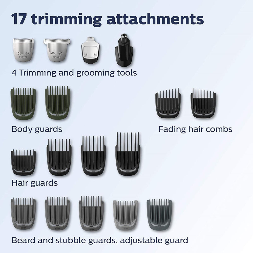 Philips Norelco Multigroom 5000 All-In-One Trimmer 18 pc MG5750/49 Lithium-ion