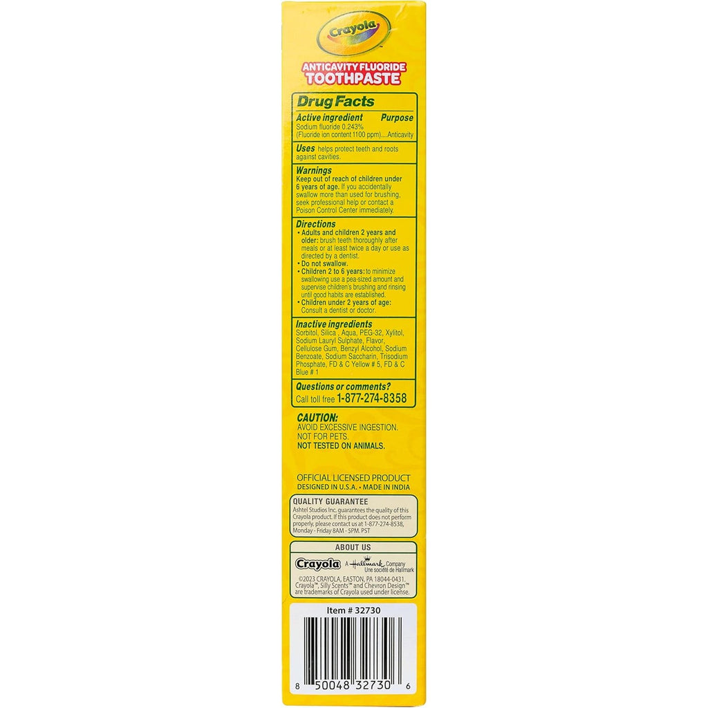 Brush Buddies Crayola Silly Scents Toothpaste, Watermelon, 4 OZ (113 g)