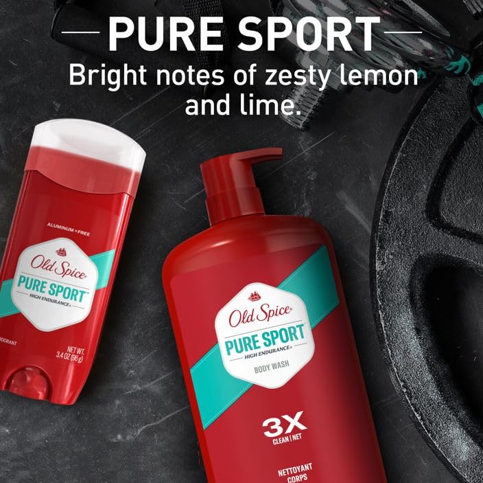 Old Spice Pure Sport High Endurance Aluminium-Free Deodorant, 2.25 OZ (63 g)