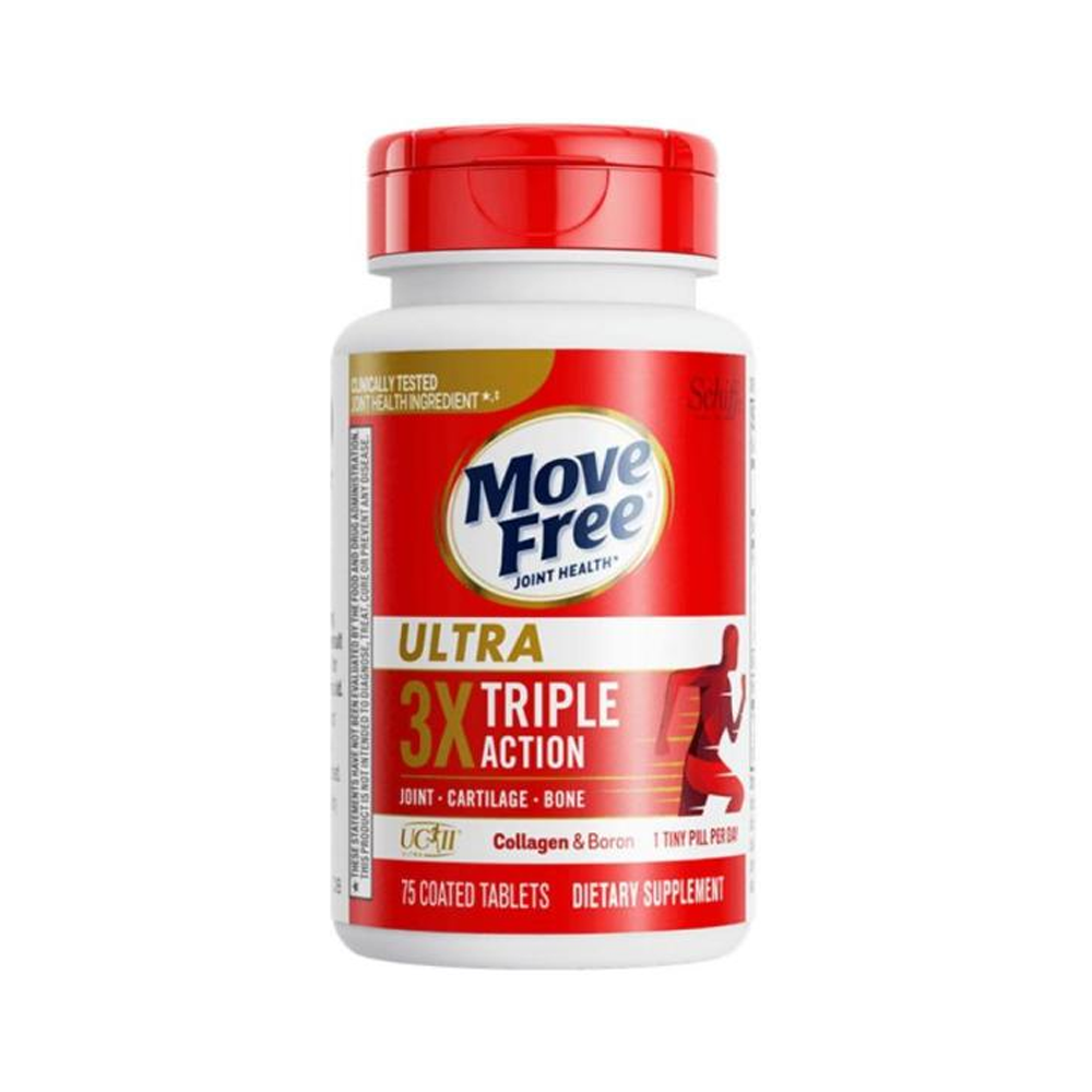 Move Free Ultra Triple Action Joint Health, 75 Tablets, UC-II Collagen, Boron & Hyaluronic Acid